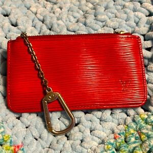 Louis Vuitton Epi Red Keychain